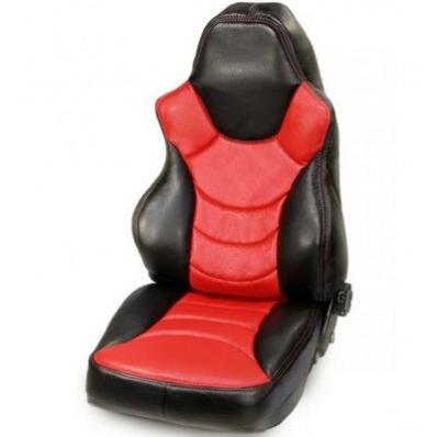 Авточехол  "PILOT B"  RECARO  Экокожа  (перед. 2шт)  FRONT  Черный-Красный ТМ Петров